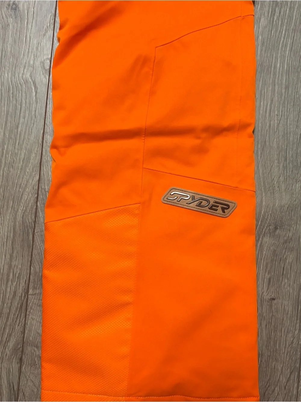 Spyder men’s orange ski bibs dare pants water resistant nwt size small